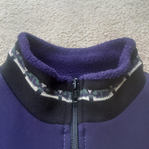 Vintage Y2K Performance Bicycle Fleece Cycling Jersey, Rear Zip Kangaroo Pocket - Picture 3 of 16